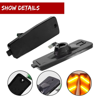 2X Smoked Amber LED Rear Bumper Side Marker Lights for Chevrolet HHR (2006–2011)