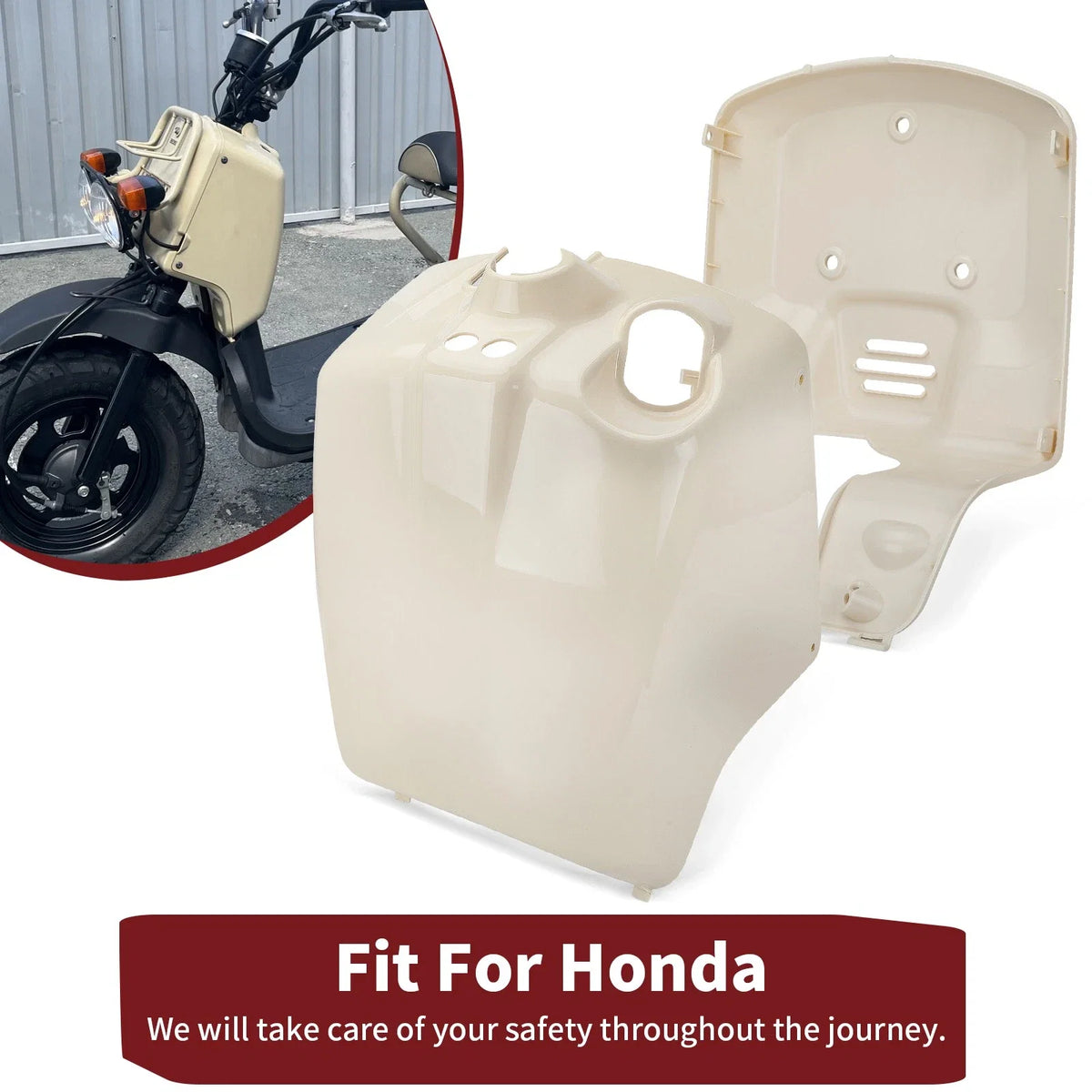 Set of 2 Beige Fender Covers for Honda NPS50 Ruckus 50 (2003–2024)