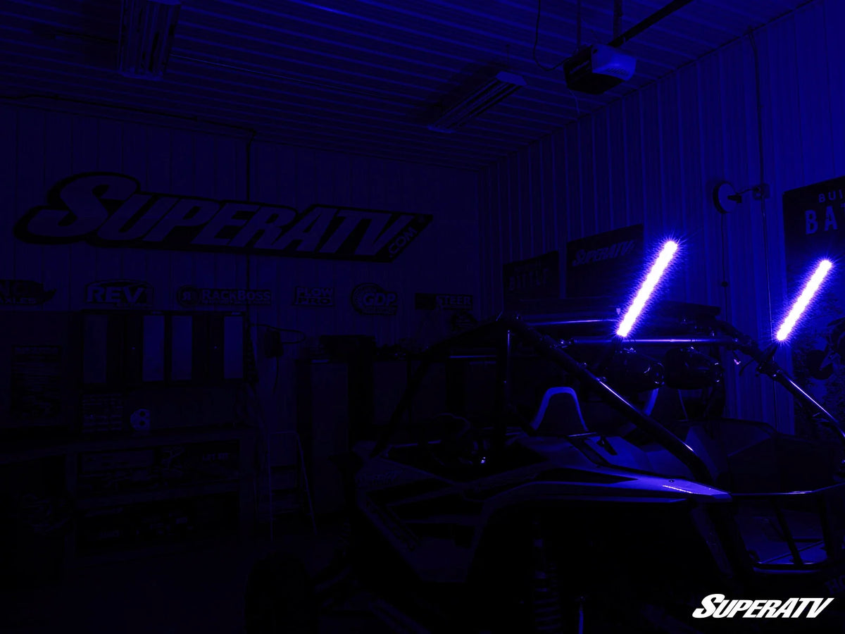 Set of 2 RGB LED Whip Lights for SuperATV (2015–2023)