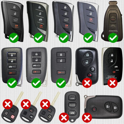 2X Key Fob Battery Replacement for Lexus RX ES NX IS UX GX RC GS LS
