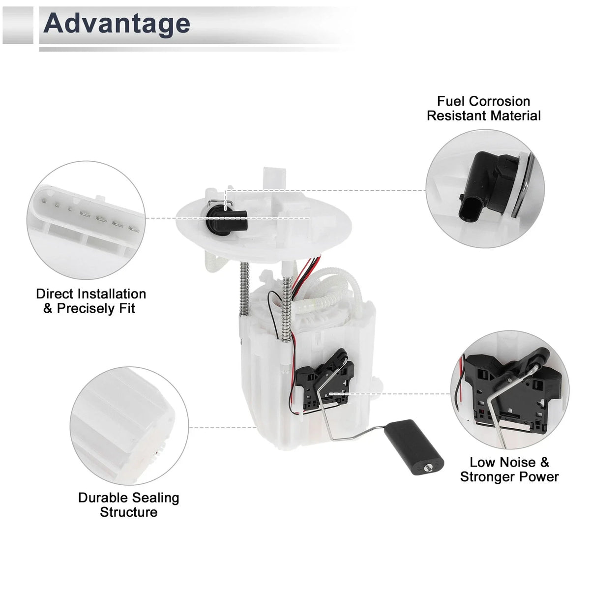 Fuel Pump Assembly for Mercedes Benz CLA250 (2014–2020) L4 2.0L Gas