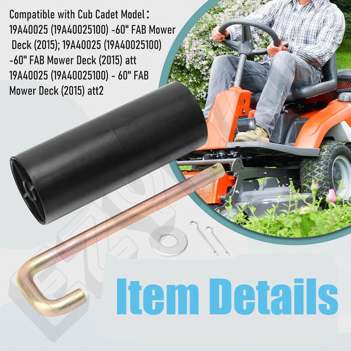 Deck Roller Pin Kit for MTD Troy