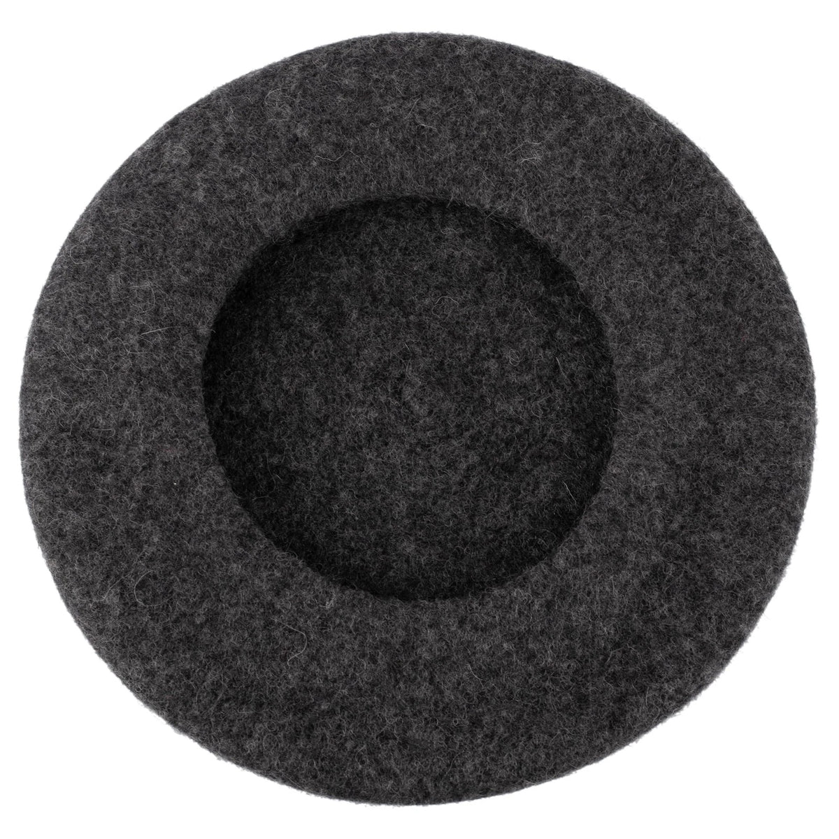 Wool French Beret for Men and Women - Grey, One Size