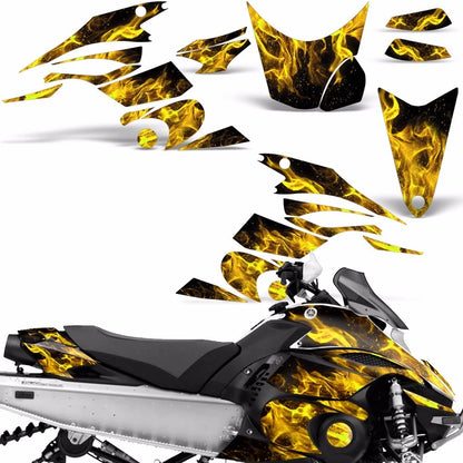 Snowmobile Graphic Decals Stickers for Yamaha FX Nytro (2008–2014)