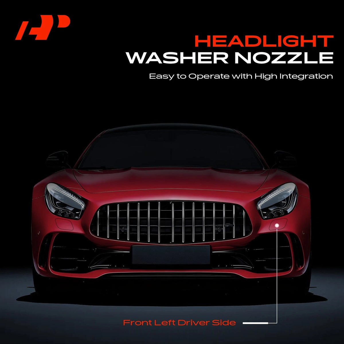 Front LH Headlight Washer Nozzle for Audi A8 Quattro (2005–2010) 4E0955965AA