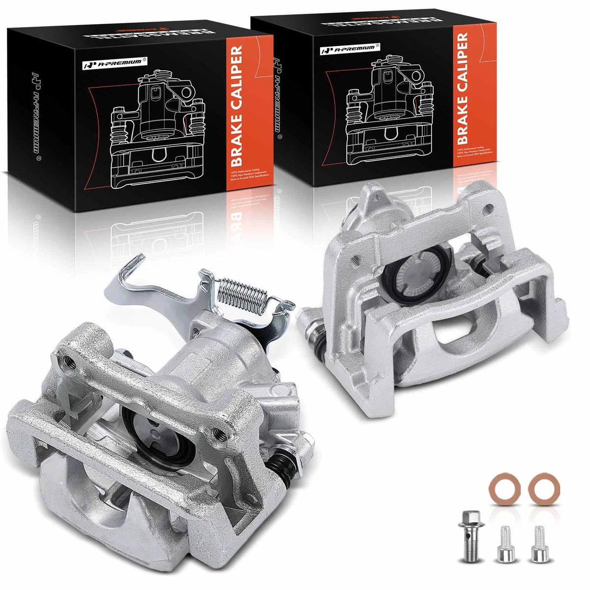 A-Premium 2X Rear Brake Calipers for Mazda 3 3 Sport (2017–2018) 99-02004R, 9902004R, BAY02671X