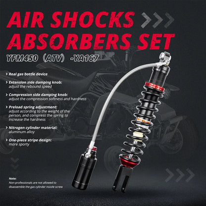 Stage 5 Rear Air Shocks for Yamaha YFZ450 YFZ450R (2004–2023)