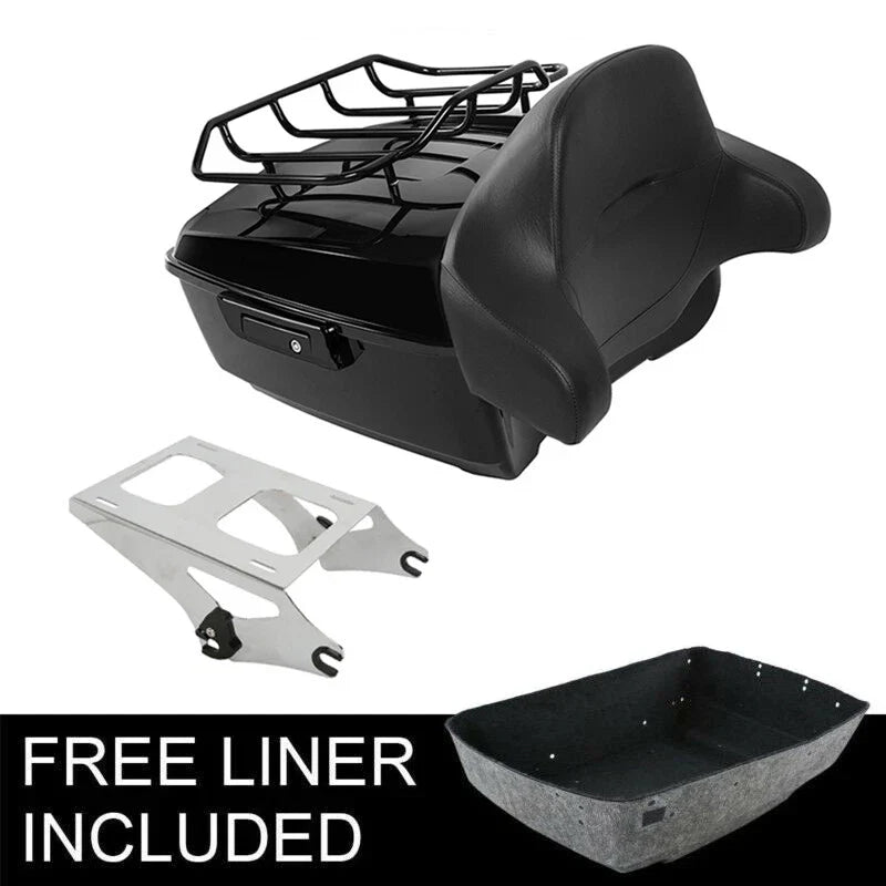 Black King Trunk Pad for Harley Touring Road Glide (2014–2026)