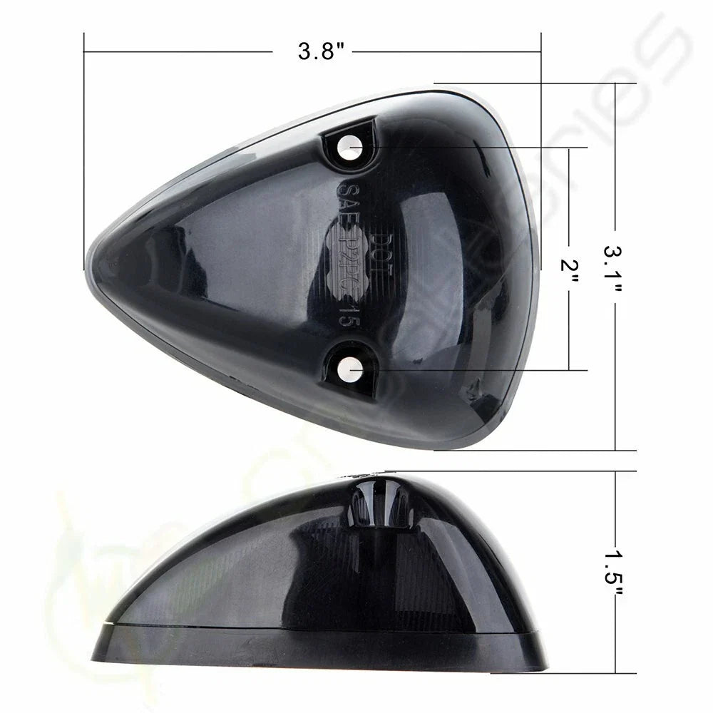 5X Smoke Cab Roof Marker Lights 264141BK for Dodge Ram (1994–1998)
