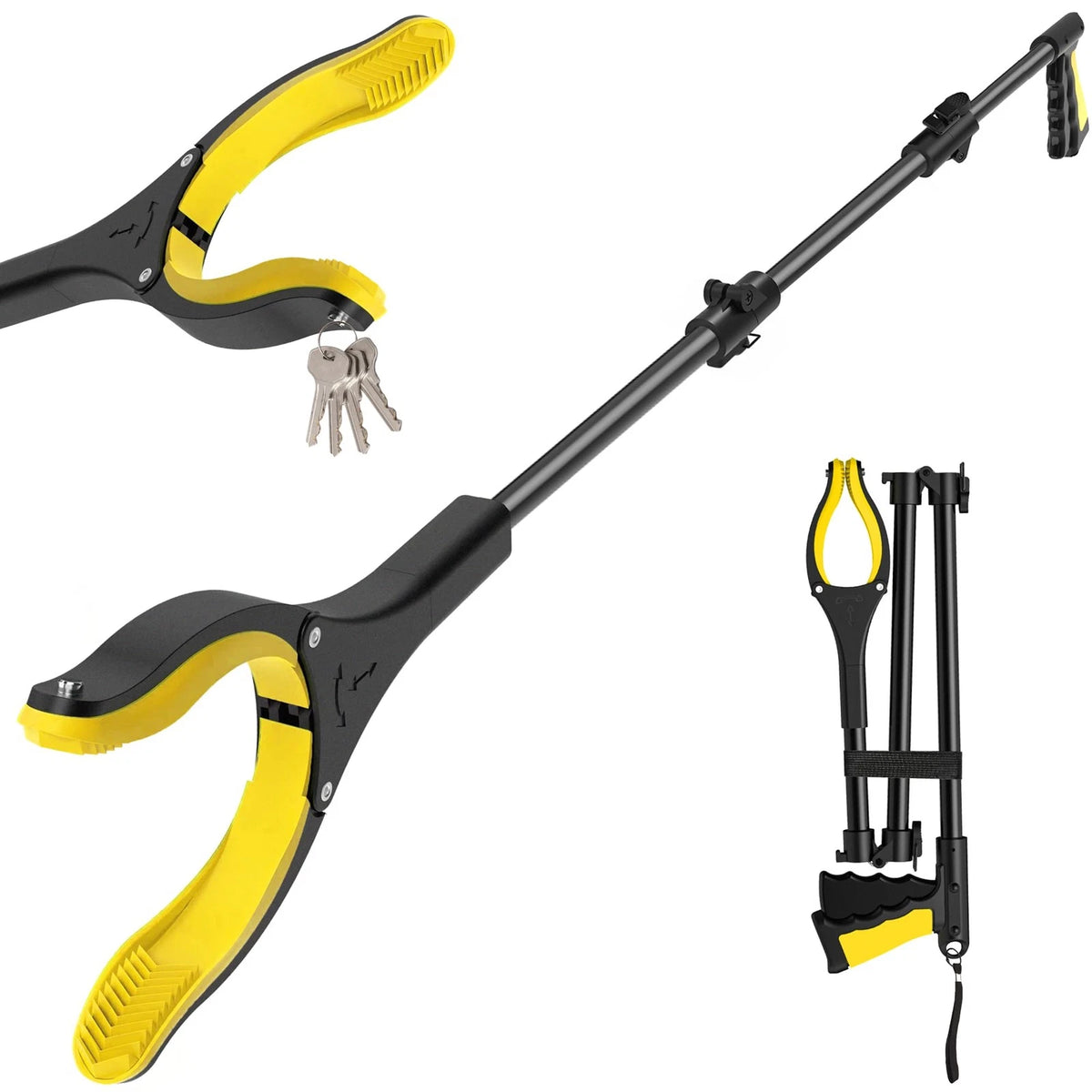44 Inch Grabber Reacher Tool for Seniors - Magnetic 360 Rotate
