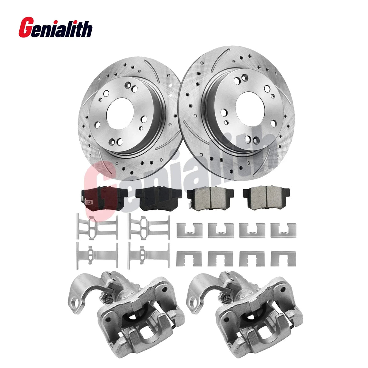 Rear Brake Rotors Ceramic Pads Calipers for Honda Civic CR-V Acura ILX (2013–2015)
