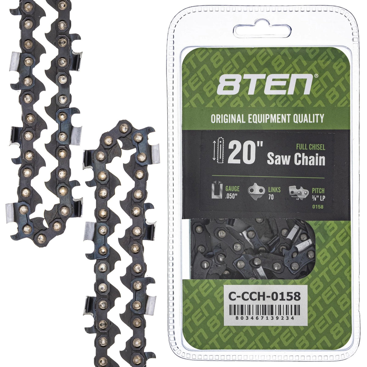Chainsaw Chain 20 Inch .050 3/8 LP 70DL for Homelite 350 300 340 360 (E70, 72LPX070G)
