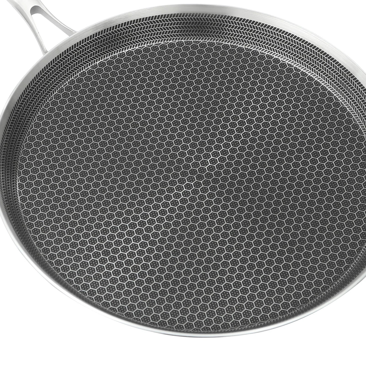 10-Inch Stainless Steel Non-Stick Crepe Pan for Easy Cooking