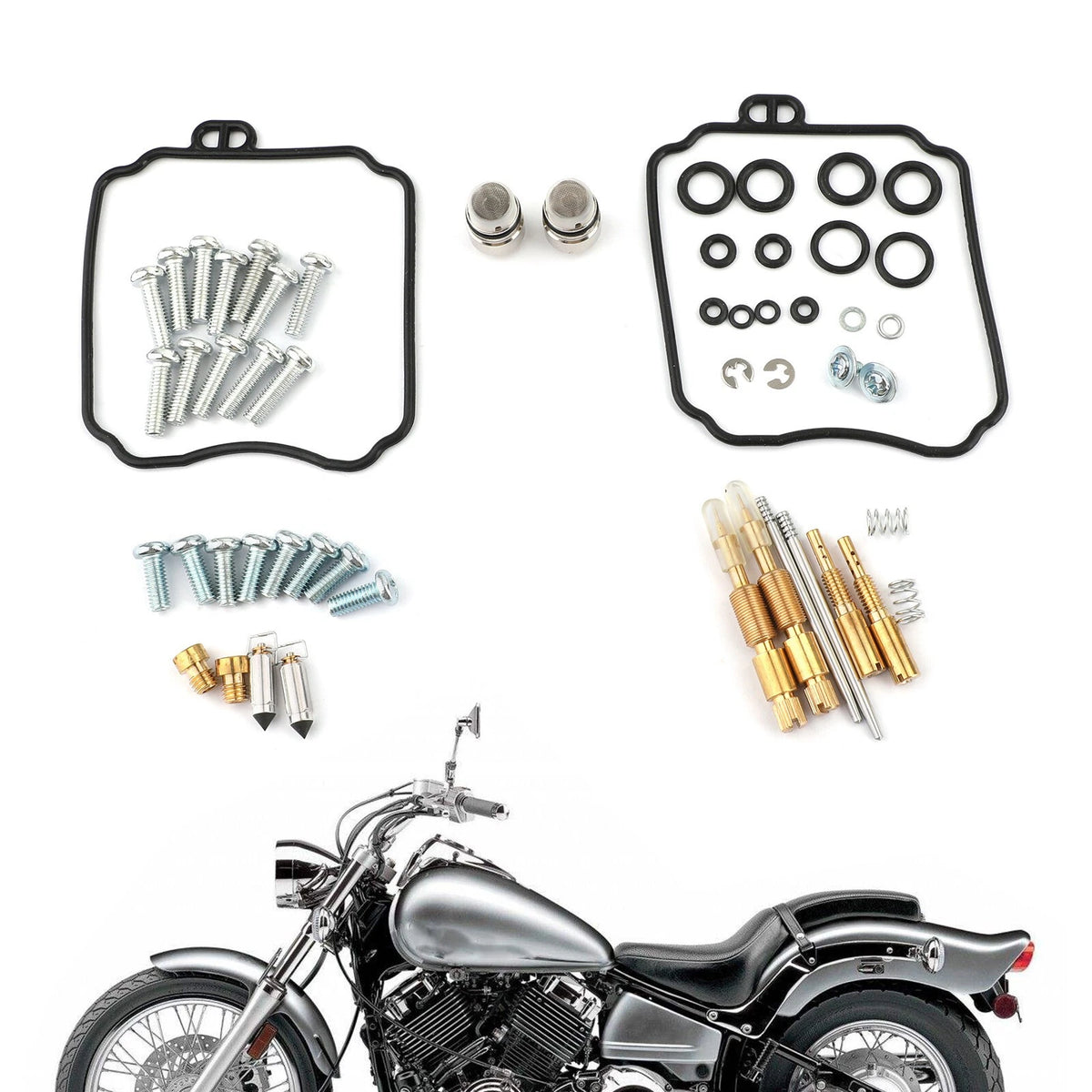 Carburetor Rebuild Kit for Yamaha XVS65A V-Star 650 Classic (1998–2005) M566-A105