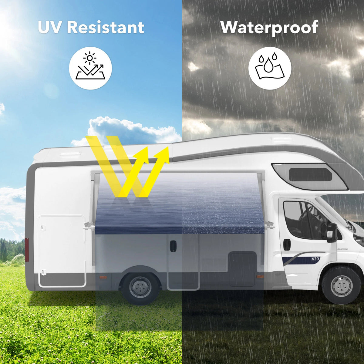 Awning Fabric Replacement for RV (CP-AWN-B)