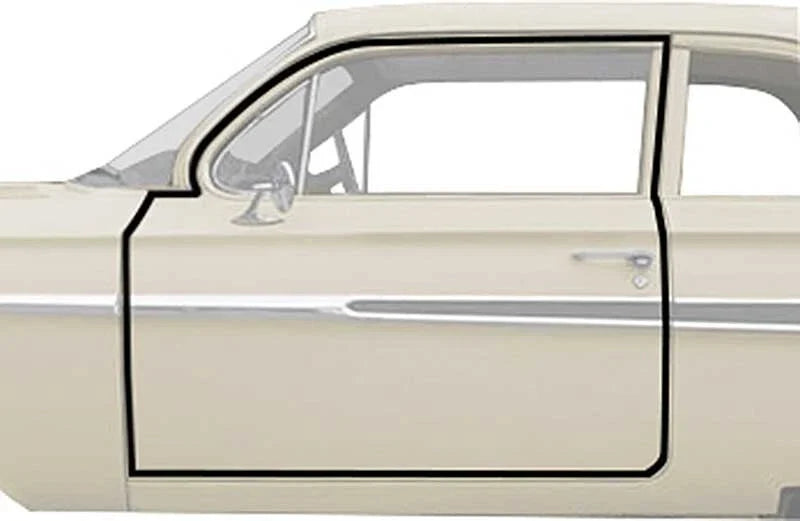 Door Frame Weatherstrip Seals Replacement Kit for 1961-1964 GM Full Size Sedan