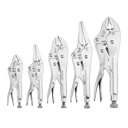 5-Piece Locking Pliers Set for WORKPRO