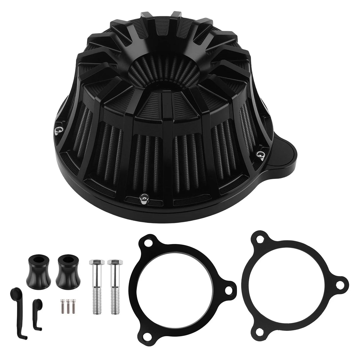 Air Intake Cleaner Kit for Harley M8 Softail Touring Trike (2017–2024) Black