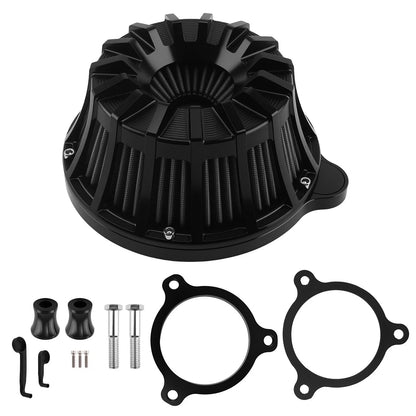 Air Intake Cleaner Kit for Harley M8 Softail Touring Trike (2017–2024) Black