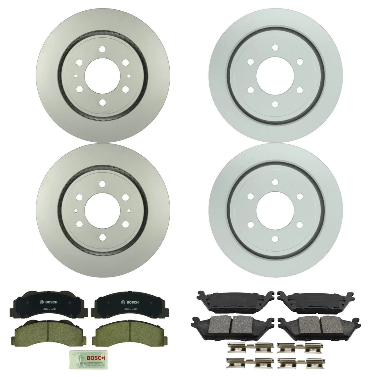 Bosch Quietcast Brake Pad Kit & Rotors for F-150 (2015–2017)