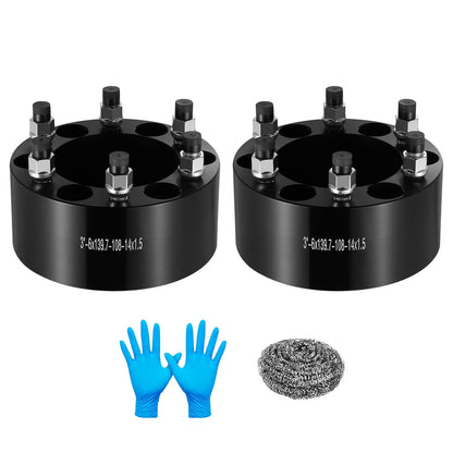 Set of 4 Wheel Spacers for Chevy Silverado Suburban GMC (6 Lug, 6x5.5)