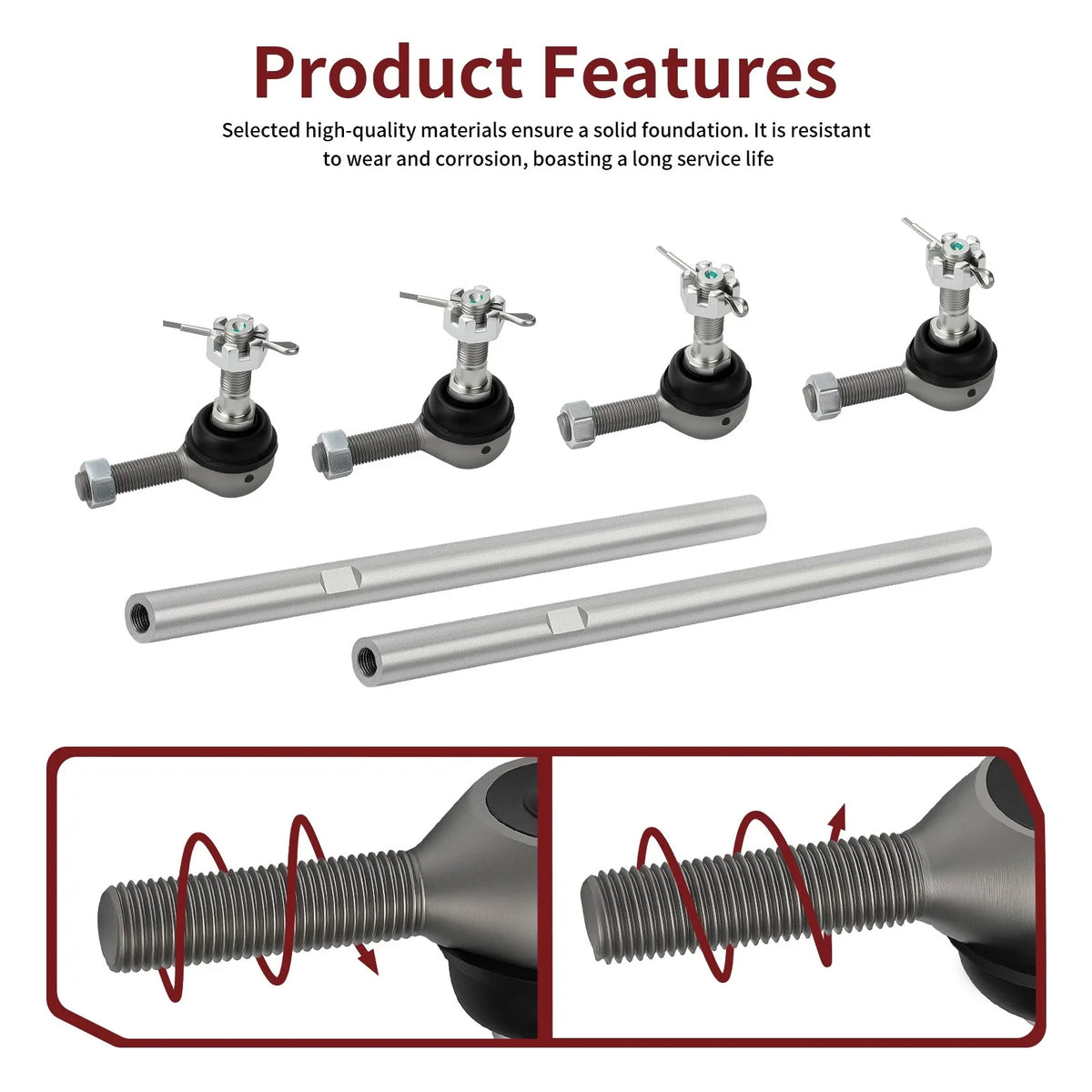 Tie Rod Ends Kit for Polaris Predator 500 (2003–2006) 7061113 5133933