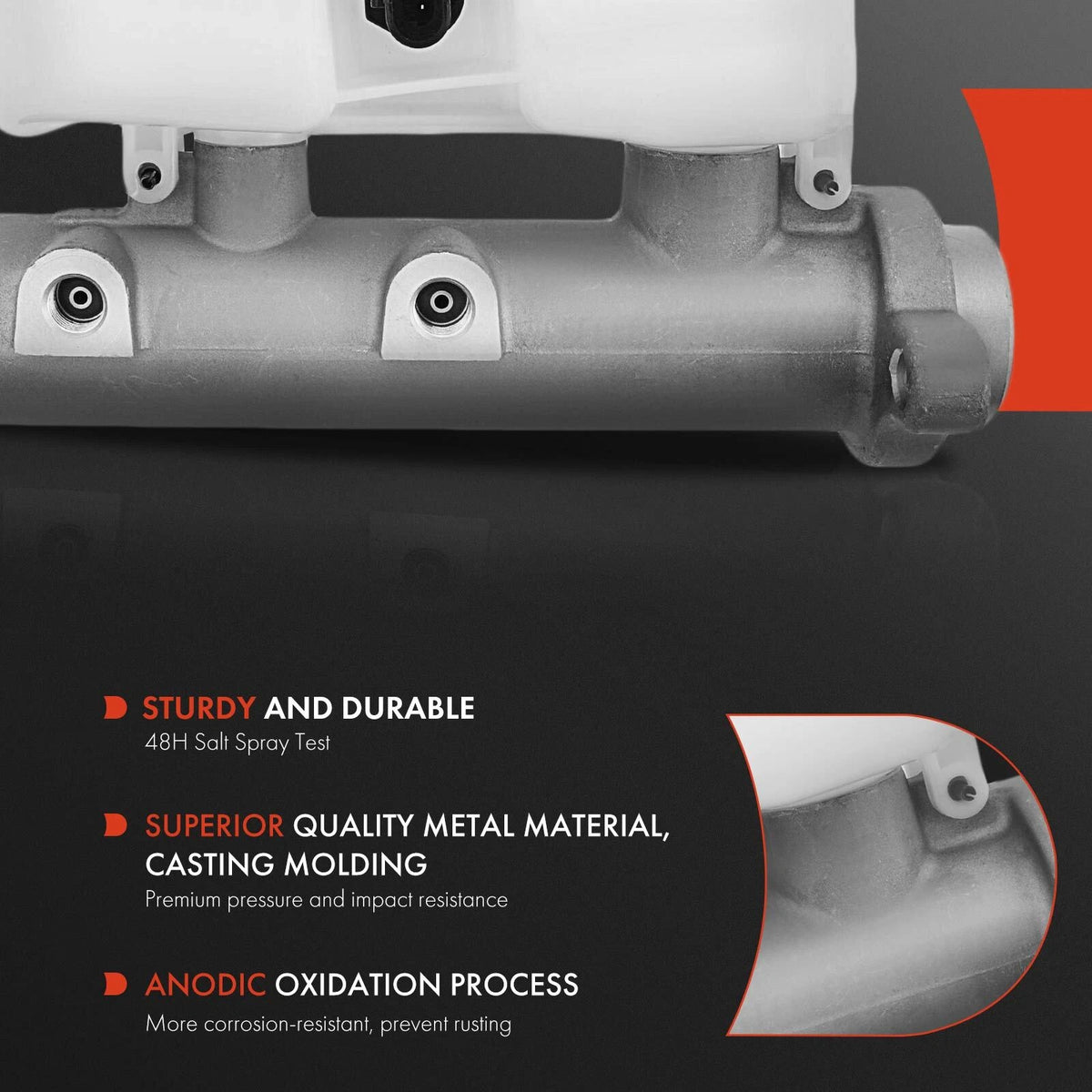 Brake Master Cylinder w/ Reservoir for Chevrolet Silverado 1500 GMC (2007–2013) - 18047527, M630283