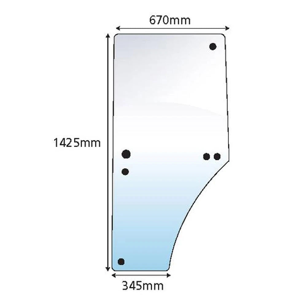 Cab Glass Door - LH for John Deere 6400 6410 6620 6300 6310 6210 6600 7520
