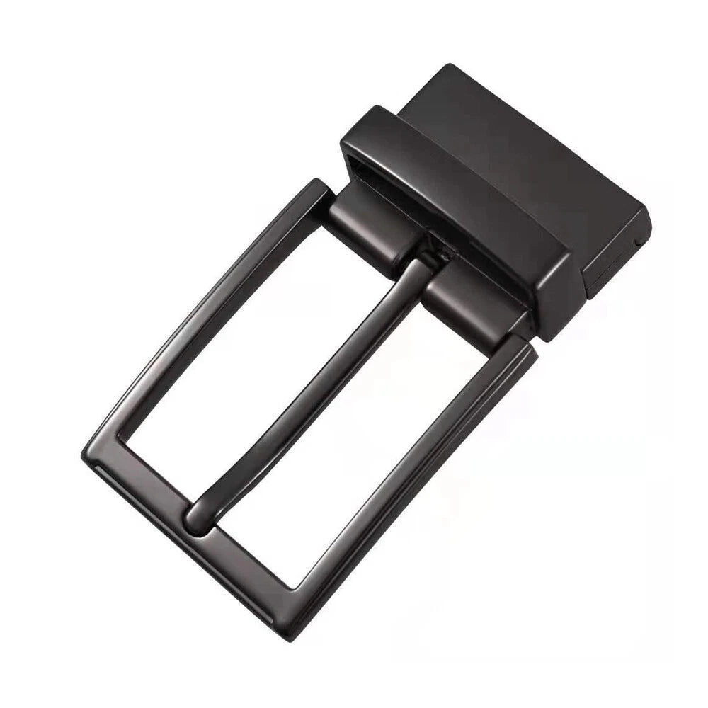 Reversible Belt Buckle Replacement for Universal Fit (1PC) - Silver/Black/Gold