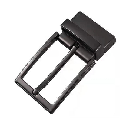 Reversible Belt Buckle Replacement for Universal Fit (1PC) - Silver/Black/Gold