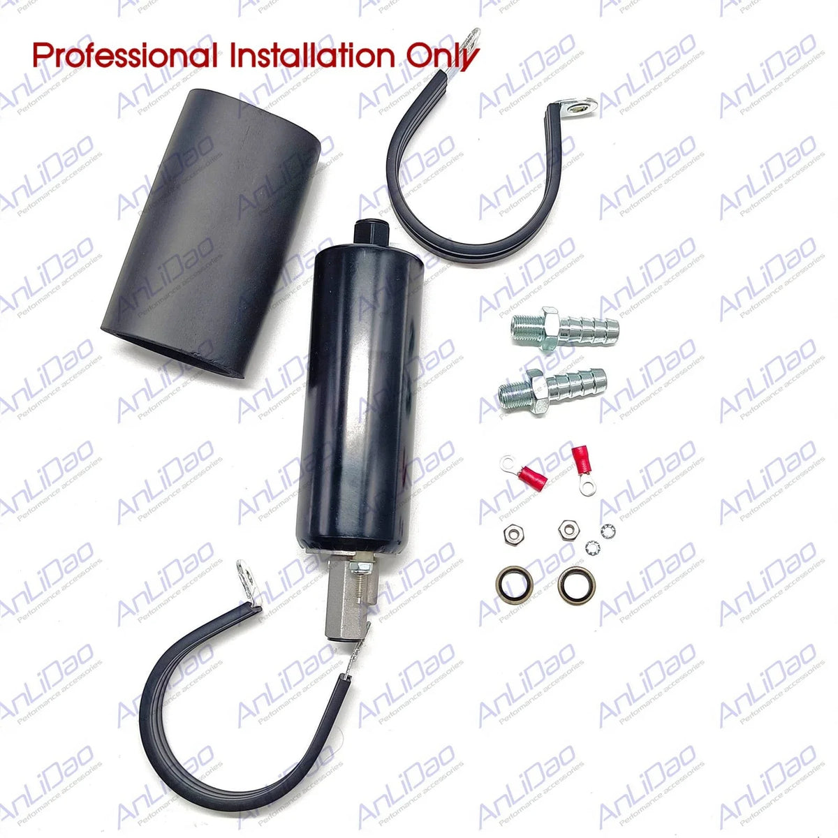 Walbro EFI Fuel Pump 190LPH Inline + QFS 939 Install Kit for