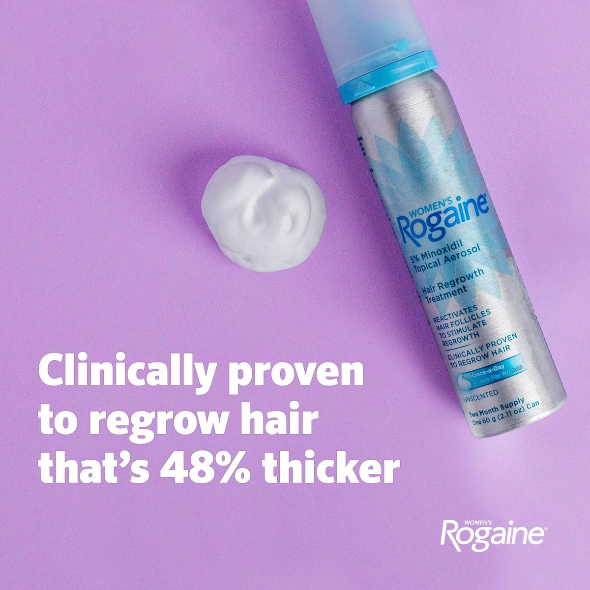 Rogaine Hair Growth Foam 5% for Women (Pack of 1)