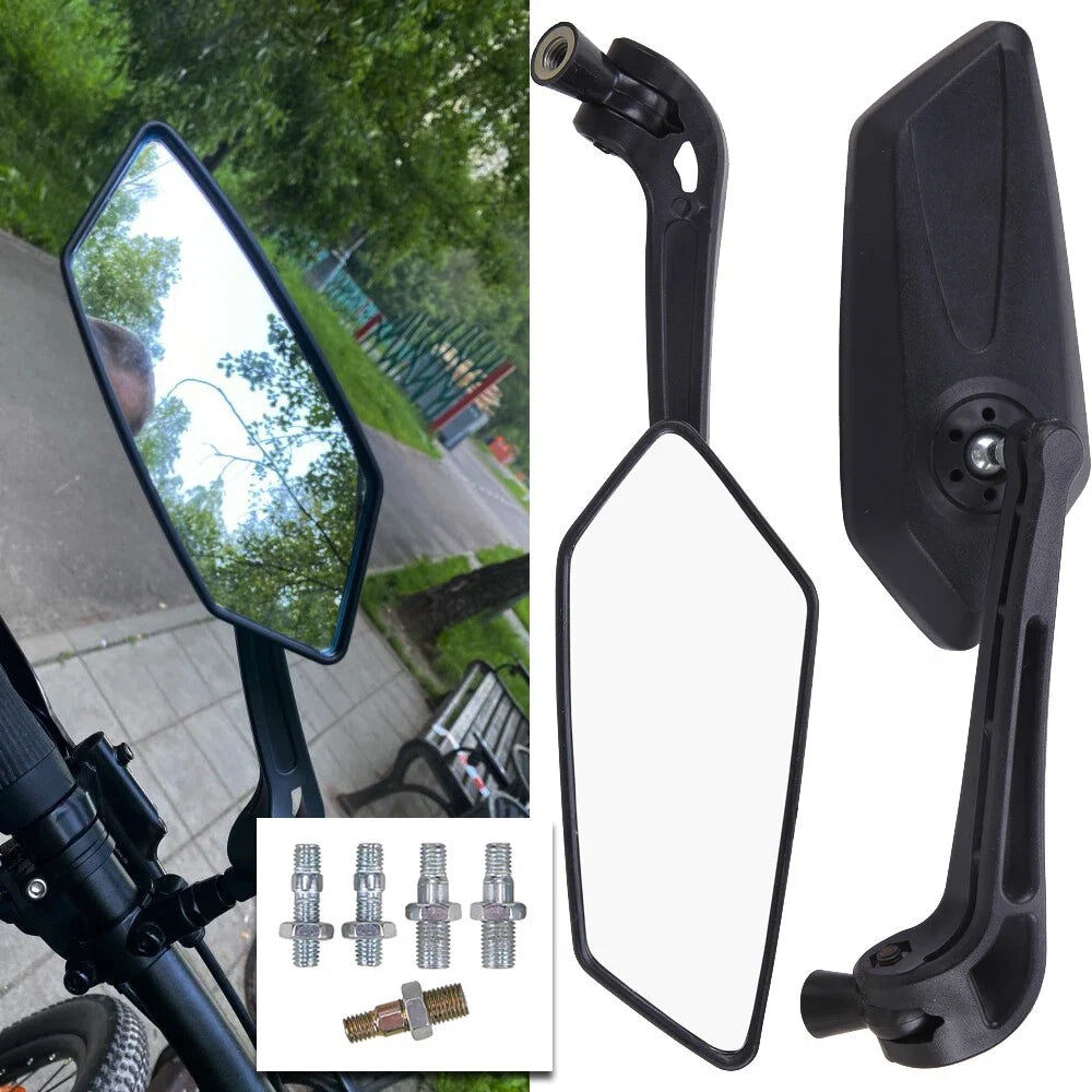 Set of 2 Black 7/8" Handle Bar End Rearview Side Mirrors for KTM 390 (2017)