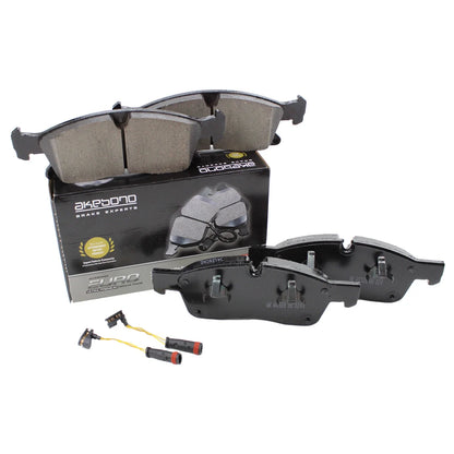 Set of 4 Akebono Euro Front Ceramic Slotted Brake Pads for Mercedes X166 W166