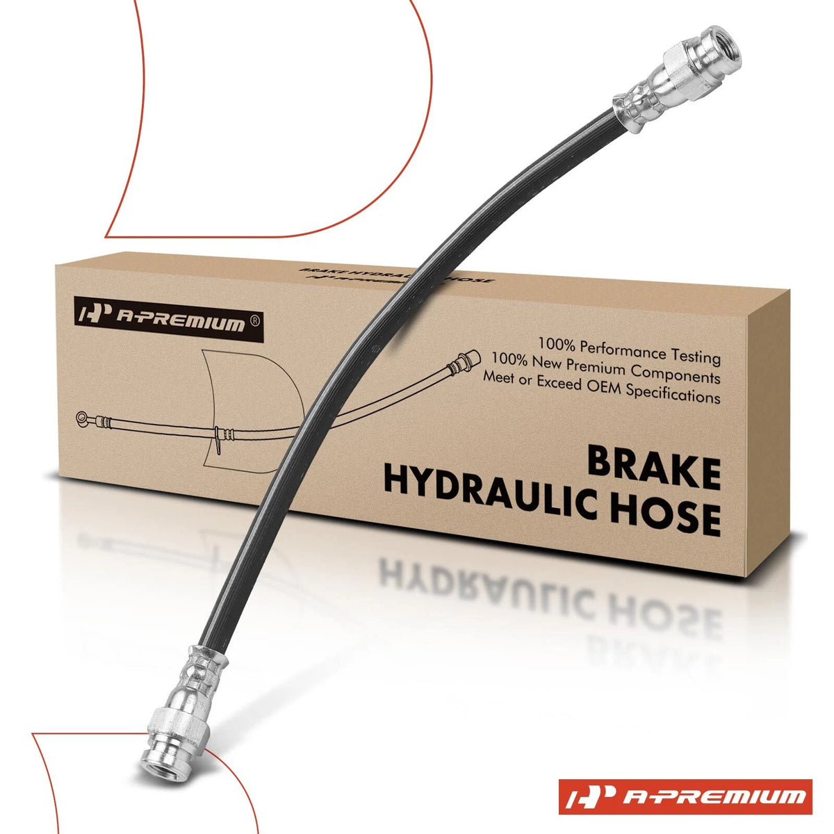 Rear Brake Hydraulic Hose for Mazda 626, Protege, Ford Probe (93–02) BC1D43810, 2204015