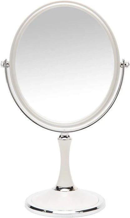 8-Inch Double Sided Swivel Table Mirror with Stand 1X/3X Magnification
