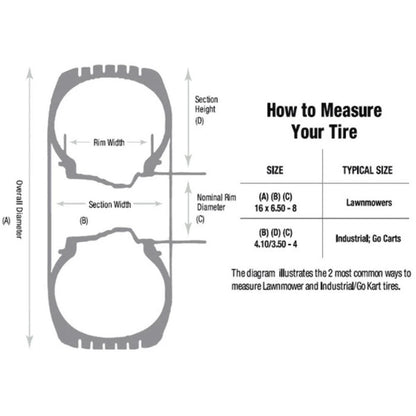 4-Ply Tire for Carlisle Tru Power 523311 (18" x 8.5" x 10")