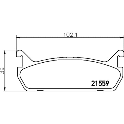 Set of 4 Brake Pad Sets for Mazda Miata (1990–1993) SET-H57355046351