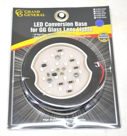 Glass Lens Conversion Light Base for (2018–2023) 81853, 3 Wire, Blue SMD LEDs