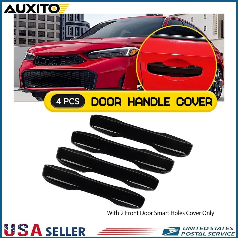Set of 4 Door Handle Covers for Honda 11th Gen Civic (2022–2025) Black