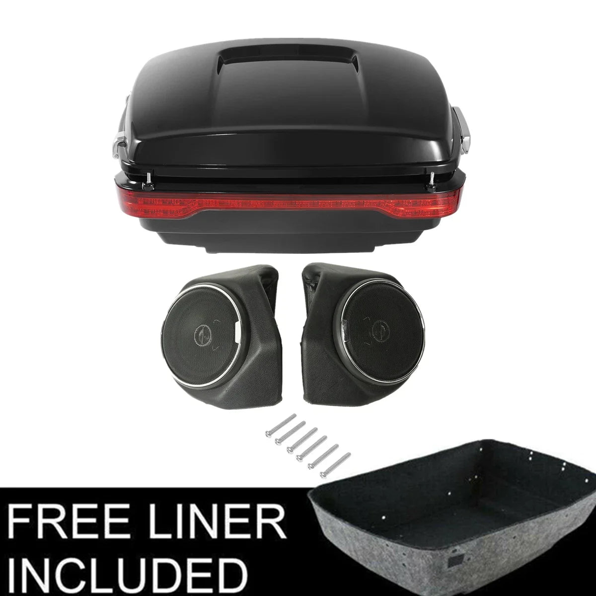Trunk Brake Tail Light Speakers for Harley Touring Road Glide (2014–2026)