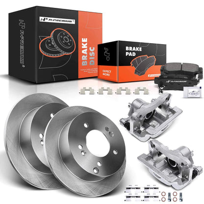 A-Premium 2X Rear Brake Rotor & Pad Set for Hyundai Sonata Kia Optima (2011–2019) - 980095R, MGD813CH, PRT5535, CFC813