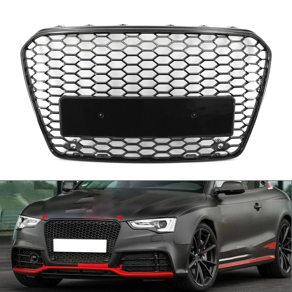 Front Bumper Radiator Grille for Audi A5 S5 RS5 (2013–2015)