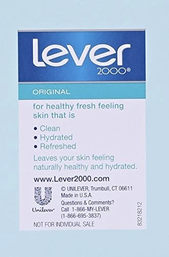 4X Lever 2000 Moisturizing Bar, Perfectly Fresh Original, 4 Ounce