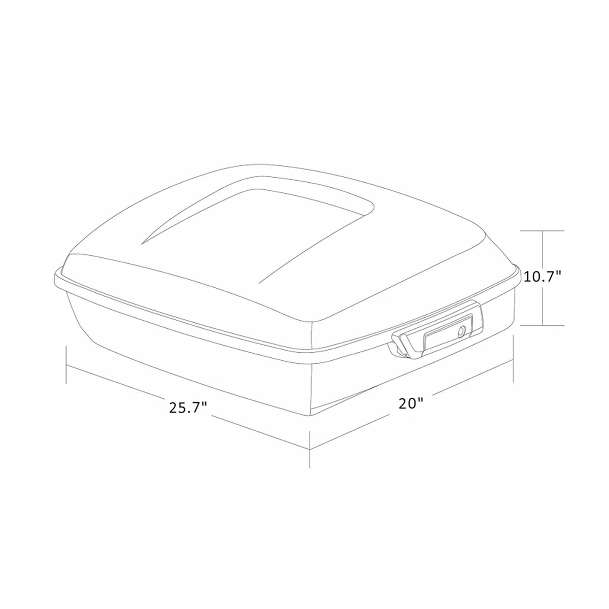 Chopped Trunk Pad Mount Rack for Harley Sport Glide FLSB (2018–2025)
