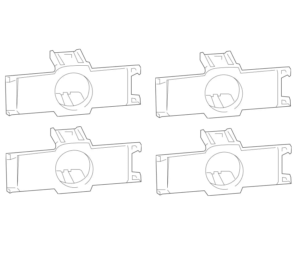 Set of 4 Rear Parking Sensor Retainers for Lexus Toyota (OEM)