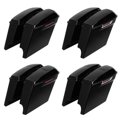 5" Stretched Extended Hard Saddlebags for Harley Touring Electra Glide (2014–2024)