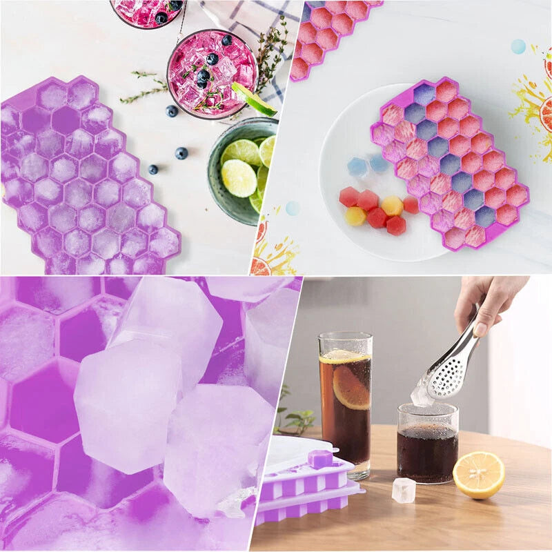Silicone Ice Cube Tray for Whiskey Cocktails - Big Square Molds