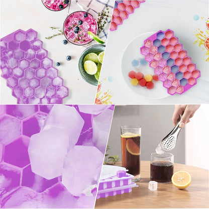 Silicone Ice Cube Tray for Whiskey Cocktails - Big Square Molds