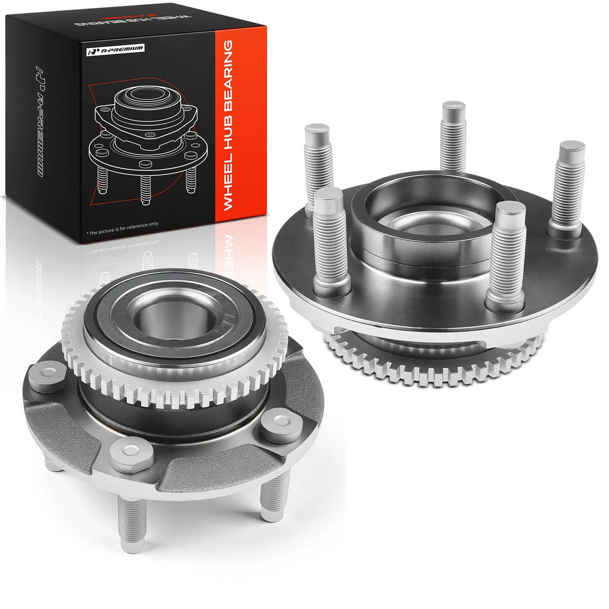 2X Front Wheel Hub & Bearing Assembly for Ford Mustang (1994–2004) BR930250, 1R3Z1104AA, 513115